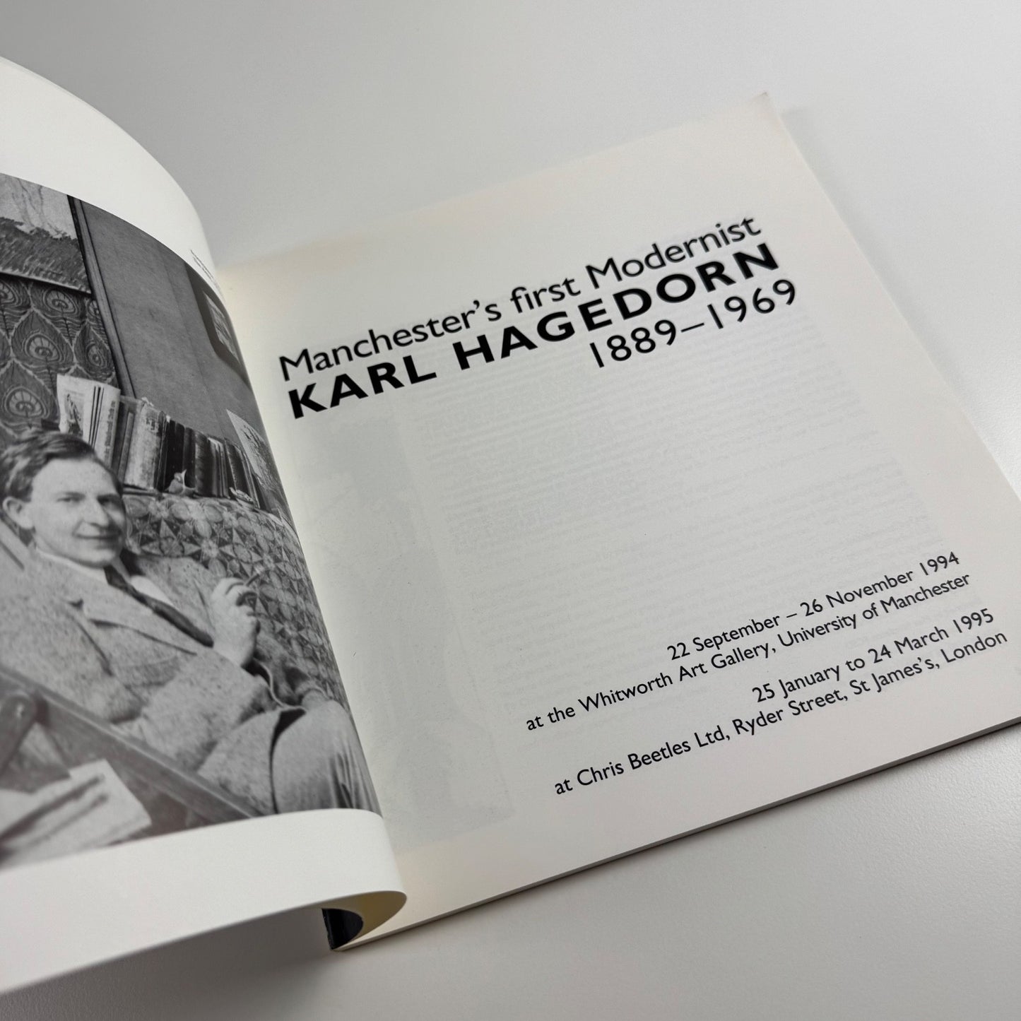 Manchester’s first Modernist. Karl Hagedorn | Whitworth Art Gallery & Chris Beetles, 1994/95