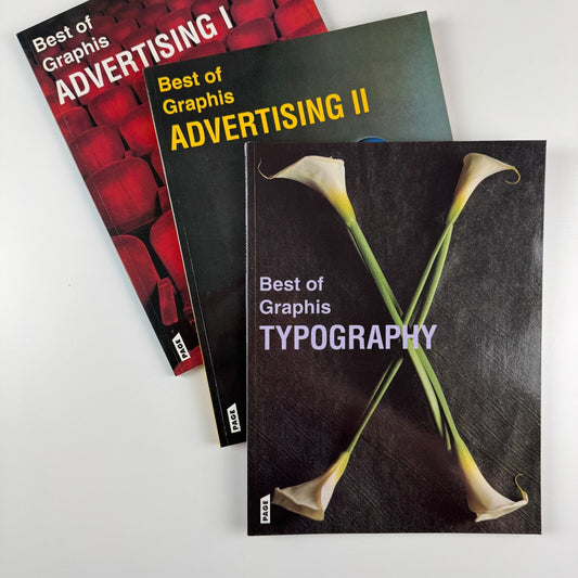 Journals x 3: Best of Graphis Typography; Best of Graphis Advertising I and II