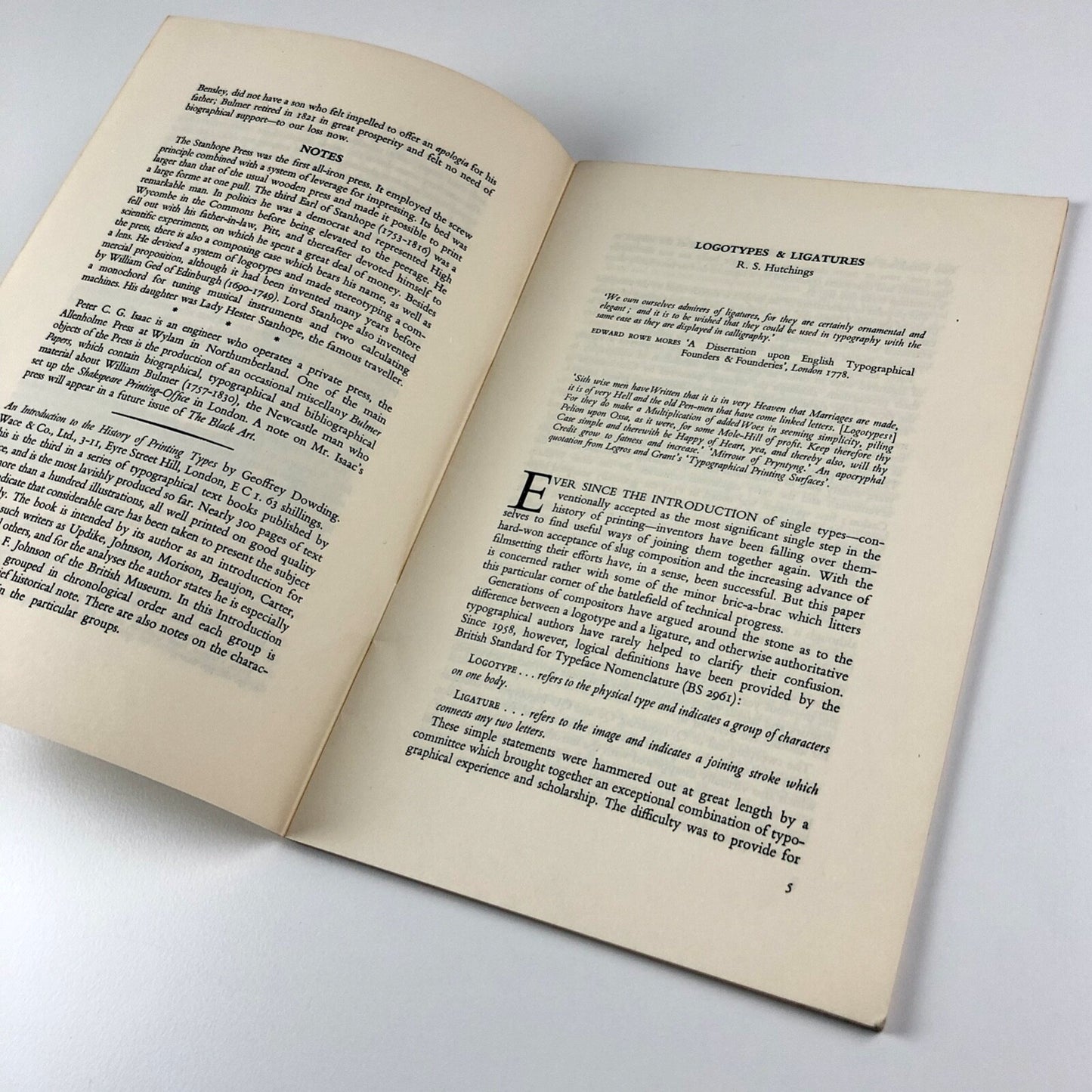 The Black Art vol 1 no 1 1962 | Bulmer and Lord Stanhope by Peter Isaac