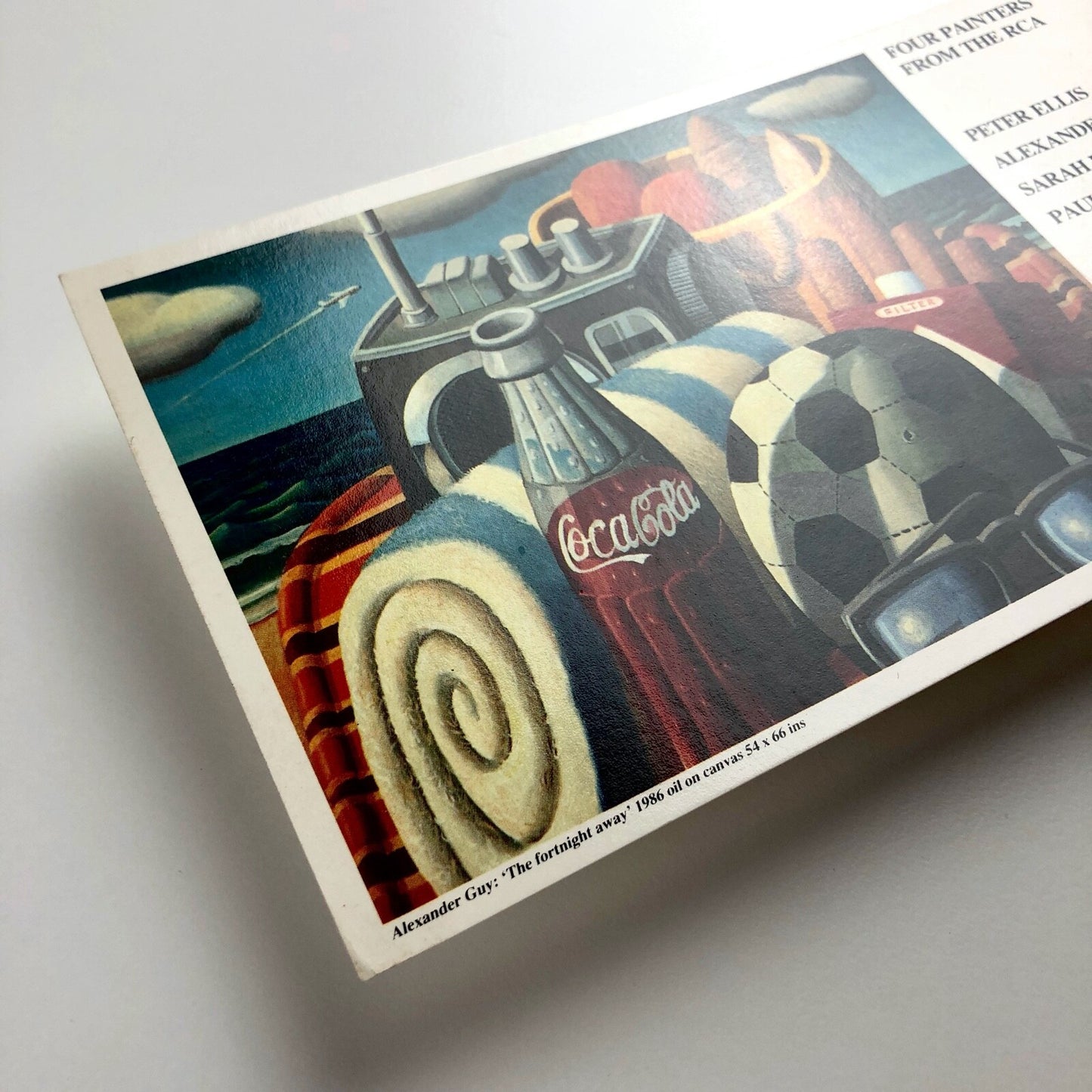 Four Painters from the RCA, promotional card | Ellis Alexander Guy Lee Storey | Paton Gallery 1987