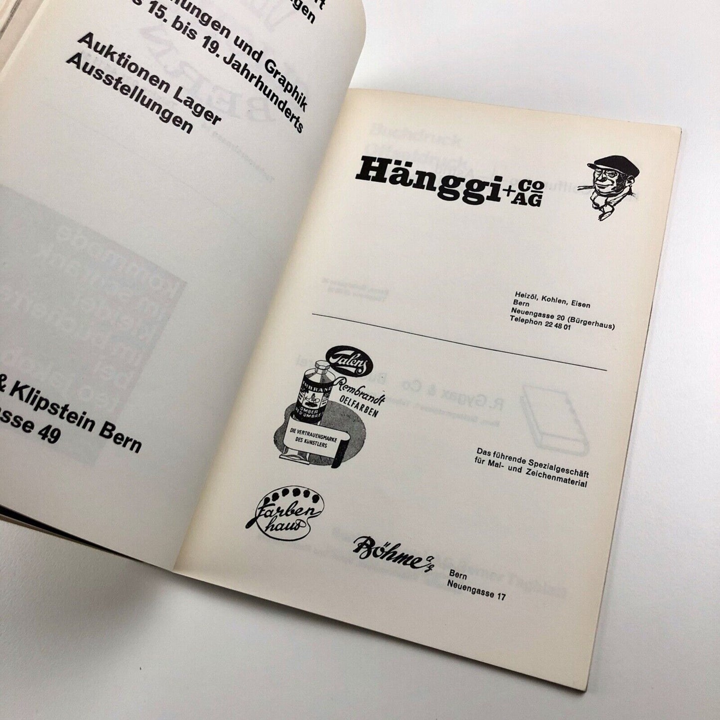 Hermann Plattner Malerei. Werner Witschi Plastik Kunsthalle Bern, 1967