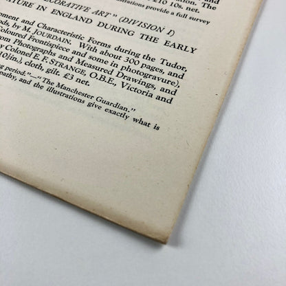 B. T. Batsford – List of books on Decoration, and Architecture | Undated c.1930s?