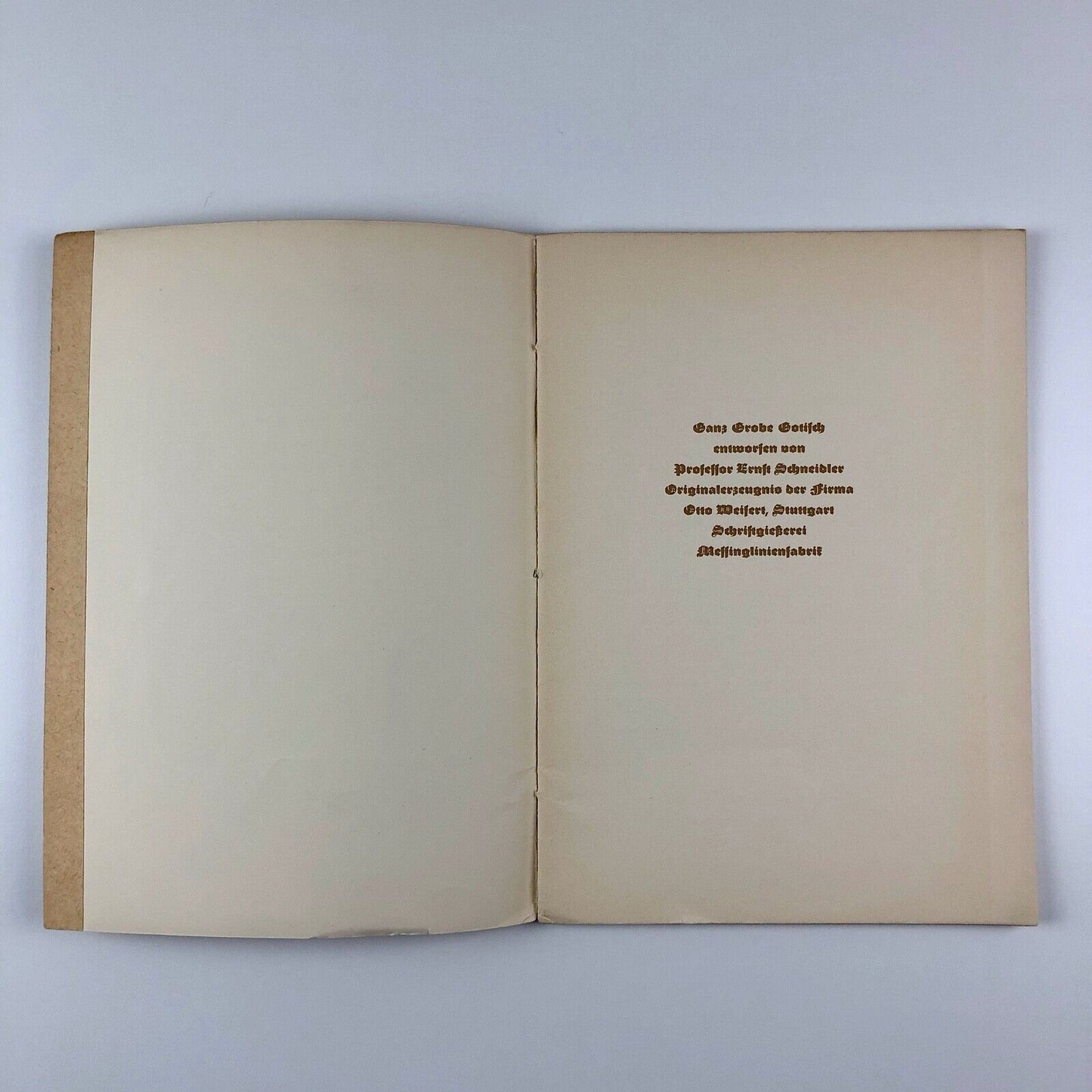 Ganz Grobe Gotische type specimen booklet | Otto Weisert Schriftgiesserei, 1930s | Friedrich Hermann Ernst Schneidler