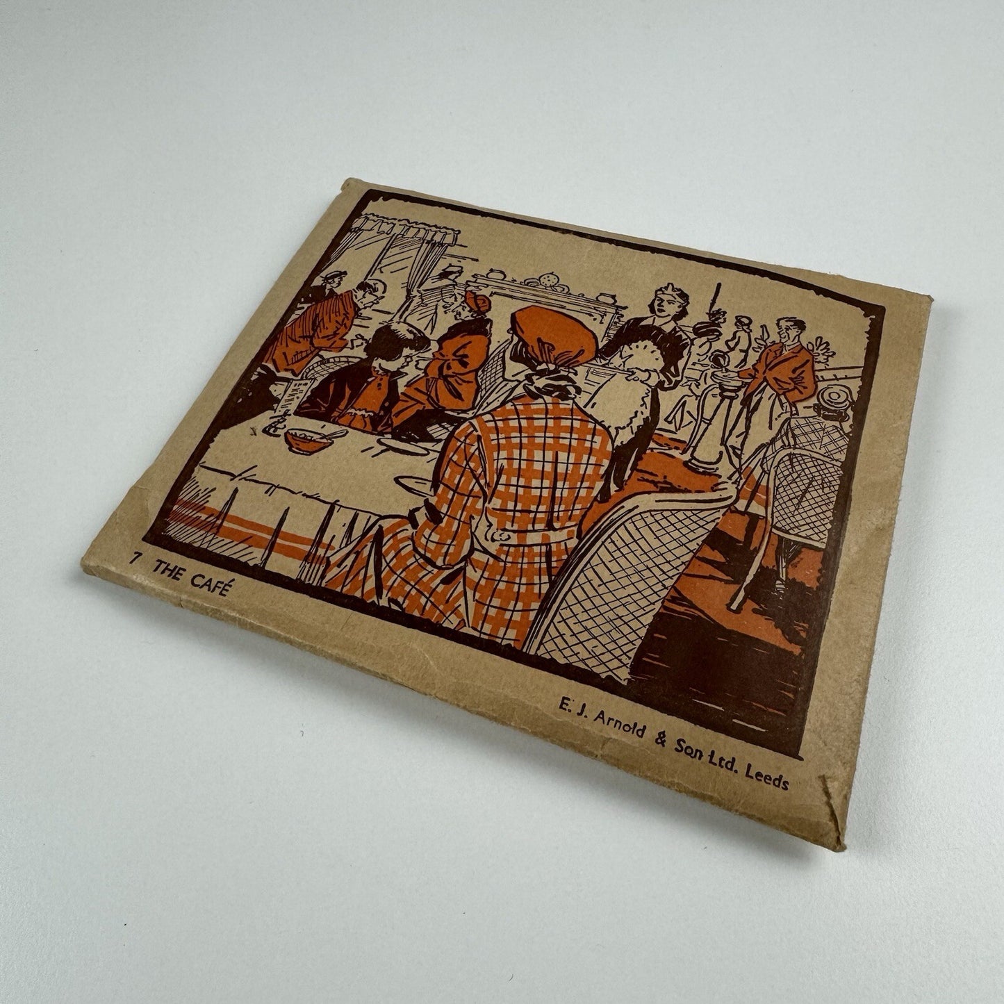 No 7 The Cafe educational maths toy | E.J. Arnold c.1950s – 12 cards and 2 leaflets