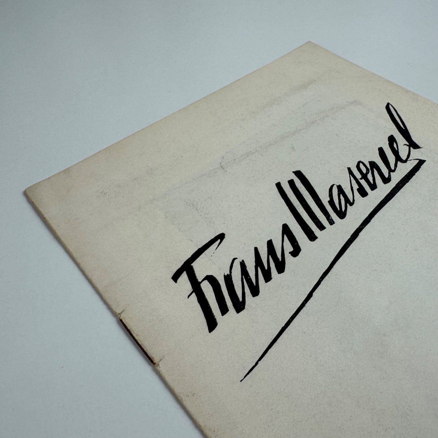 Leaflet for Frans Maserell | Galerie Karin Hielscher, Munich, 1951