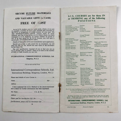 International Correspondence School (ICS) | Catalogue of Technical Supplies, 1952