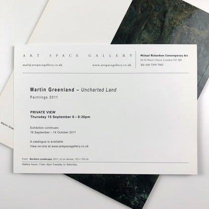 Martin Greenland. Uncharted Land. Paintings 2011 | Art Space Gallery