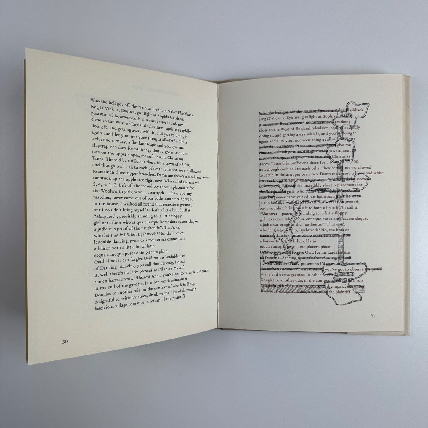 In One Side & Out the Other John James Andrew Crozier Tom Phillips | Ferry Press, 1970 inscribed