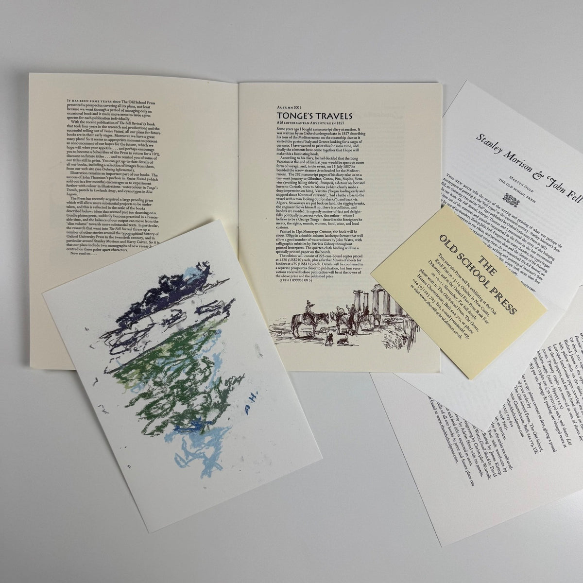 Some plans… no promises. Books on the horizon from The Old School Press 2001