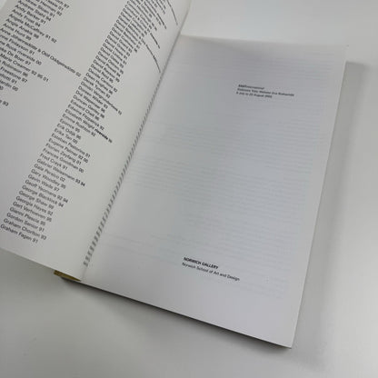 East international 2003 catalogue | Norwich Gallery, Norwich School of Art & Design | Toby Webster and Eva Rothschild