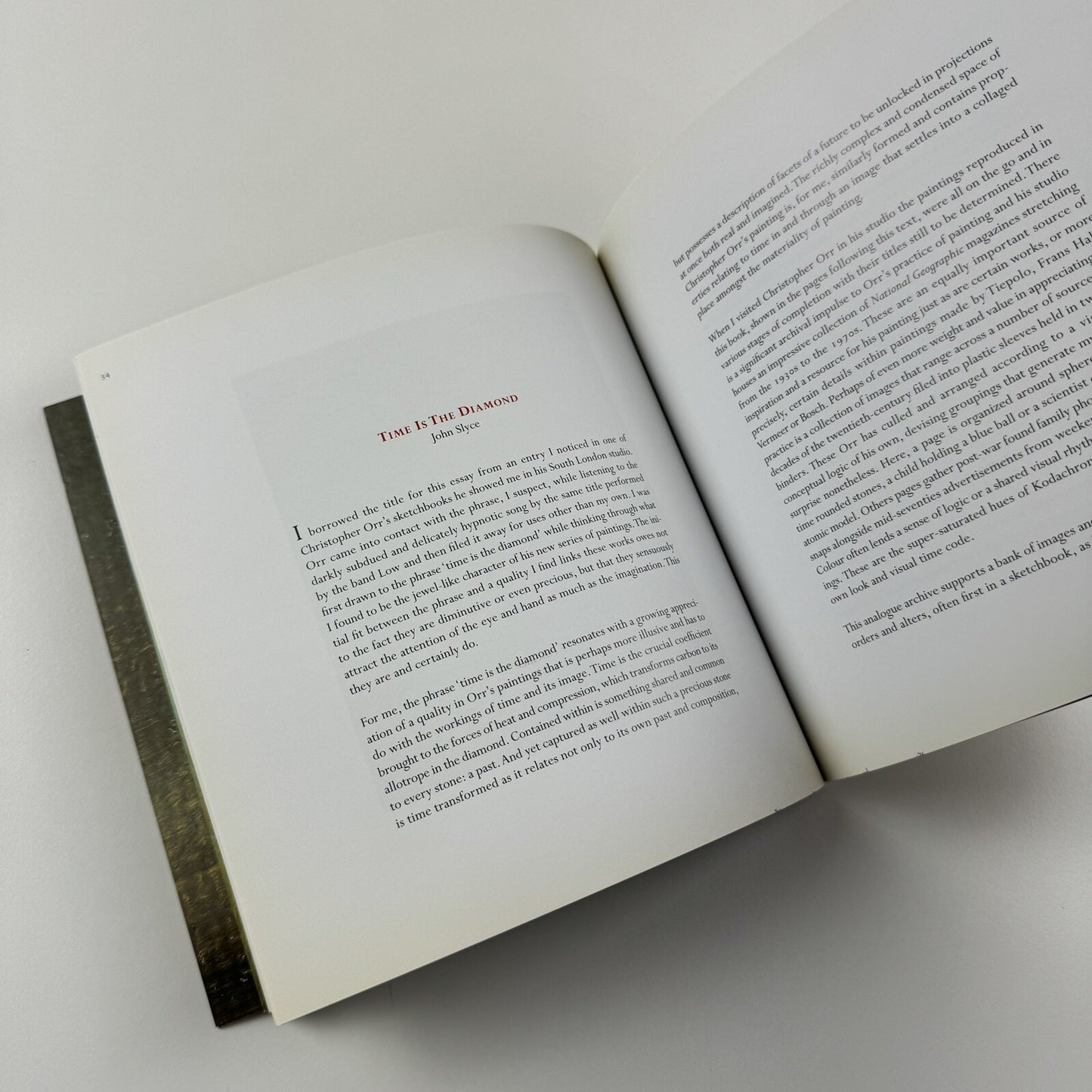 Christopher Orr. Time is the Diamond | ArtSway University College Bournemouth, 2010 catalogue
