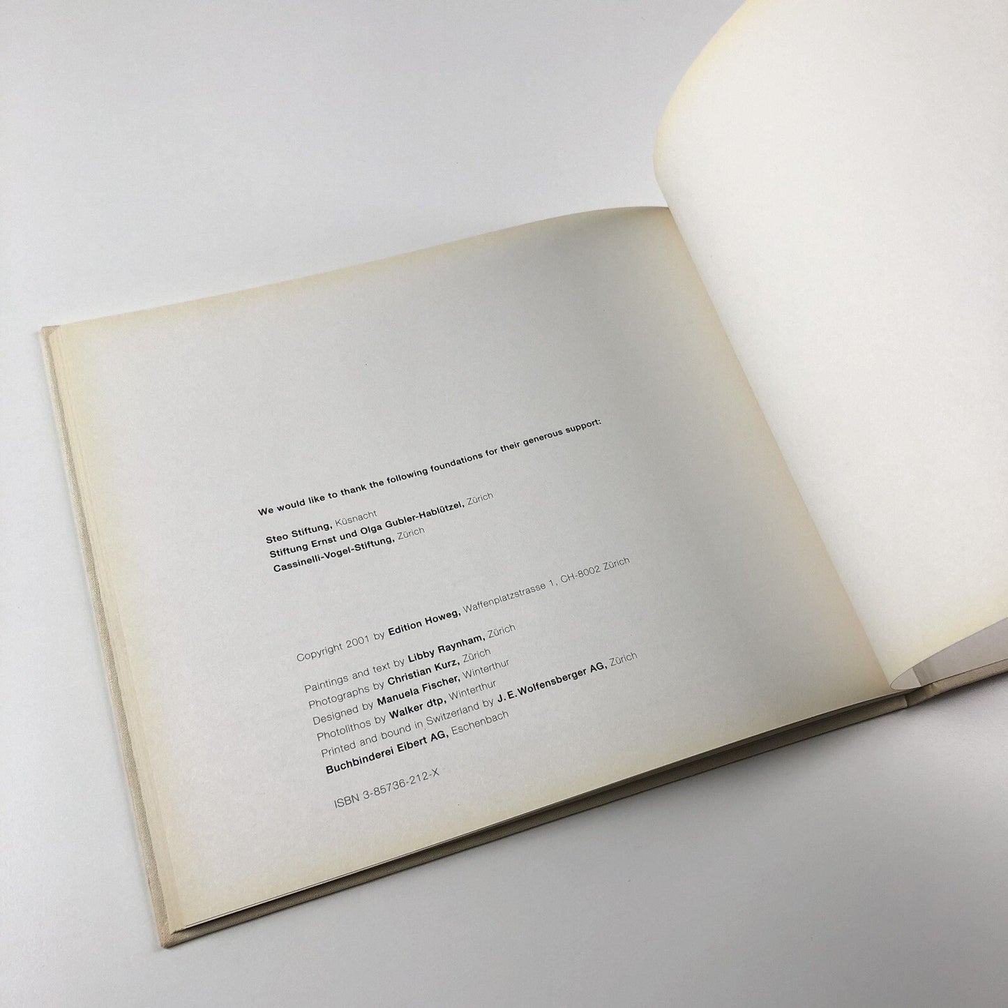 Libby Raynham Paintings | Edition Howeg, Zurich, 2001