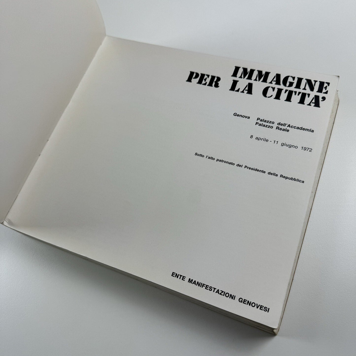 Immagine per la città | Palazzo dell’Accademia and Palazzo Reale, Genova 1972