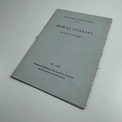 Moral Stories by David Wright No. 4 1 February 1952 The Latin Press, Guido Morris Press