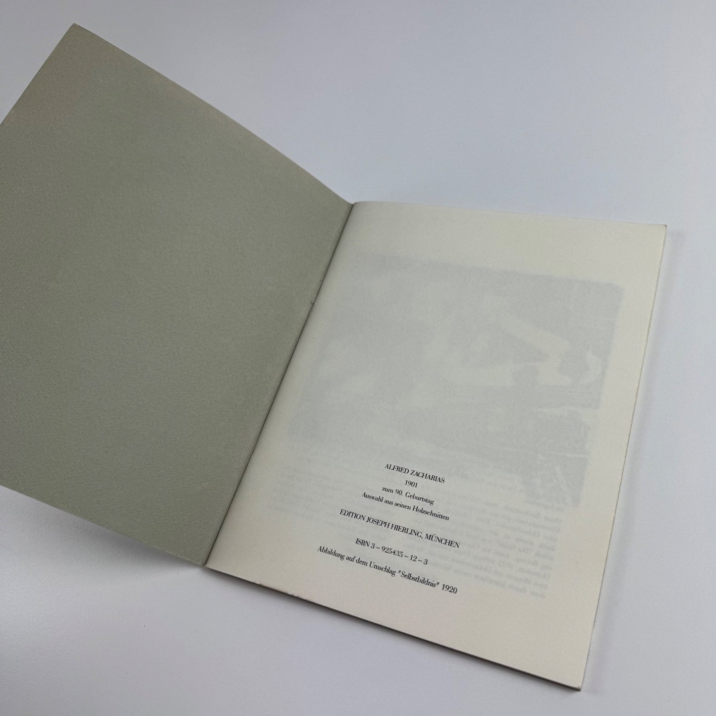 Alfred Zacharias 1901 zum 90. Geburtstag. Auswahl aus seinen Holzschnitten | Edition Joseph Vierling, Munich, 1991