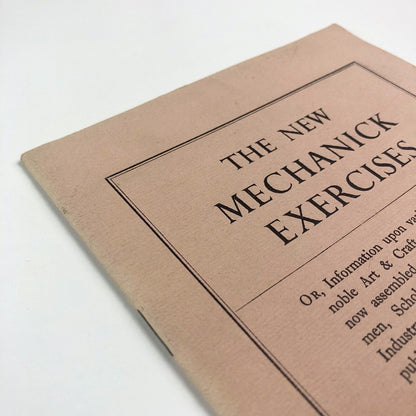 The New Mechanick Exercises Part 1. Introductory | Surrey Fine Art Press, 1952