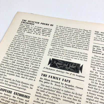 Nonesuch News – Autumn 1955 Nonesuch Press