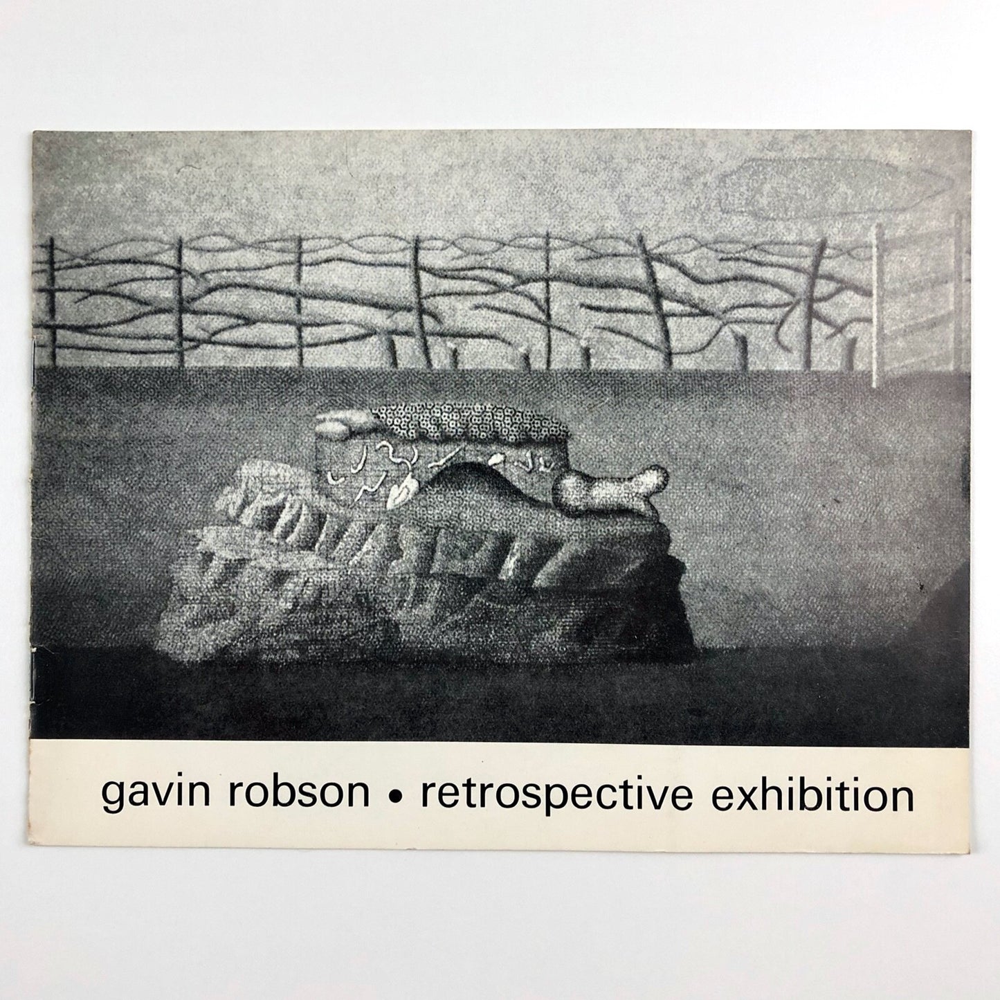 Gavin Robson – retrospective exhibition | Nottingham University Art Gallery card, 1977
