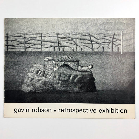 Gavin Robson – retrospective exhibition | Nottingham University Art Gallery card, 1977