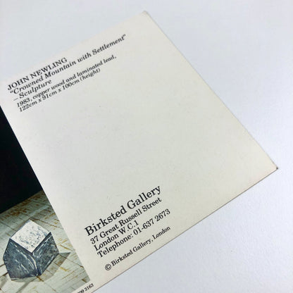John Newling | Birksted Gallery – small promotional card, c.1983?