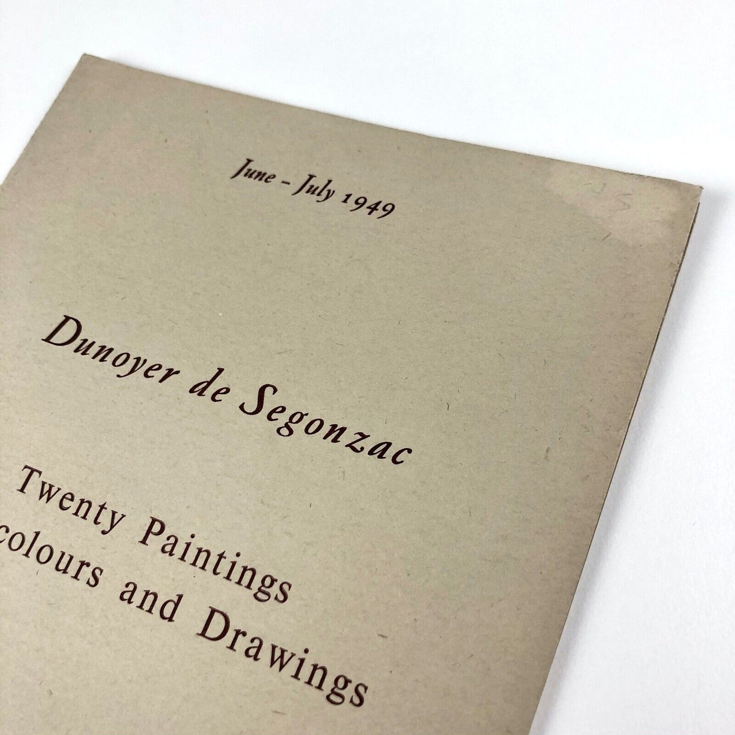 Dunoyer de Segonzac: Twenty Paintings Watercolours and Drawings | Marlborough Fine Art, 1949