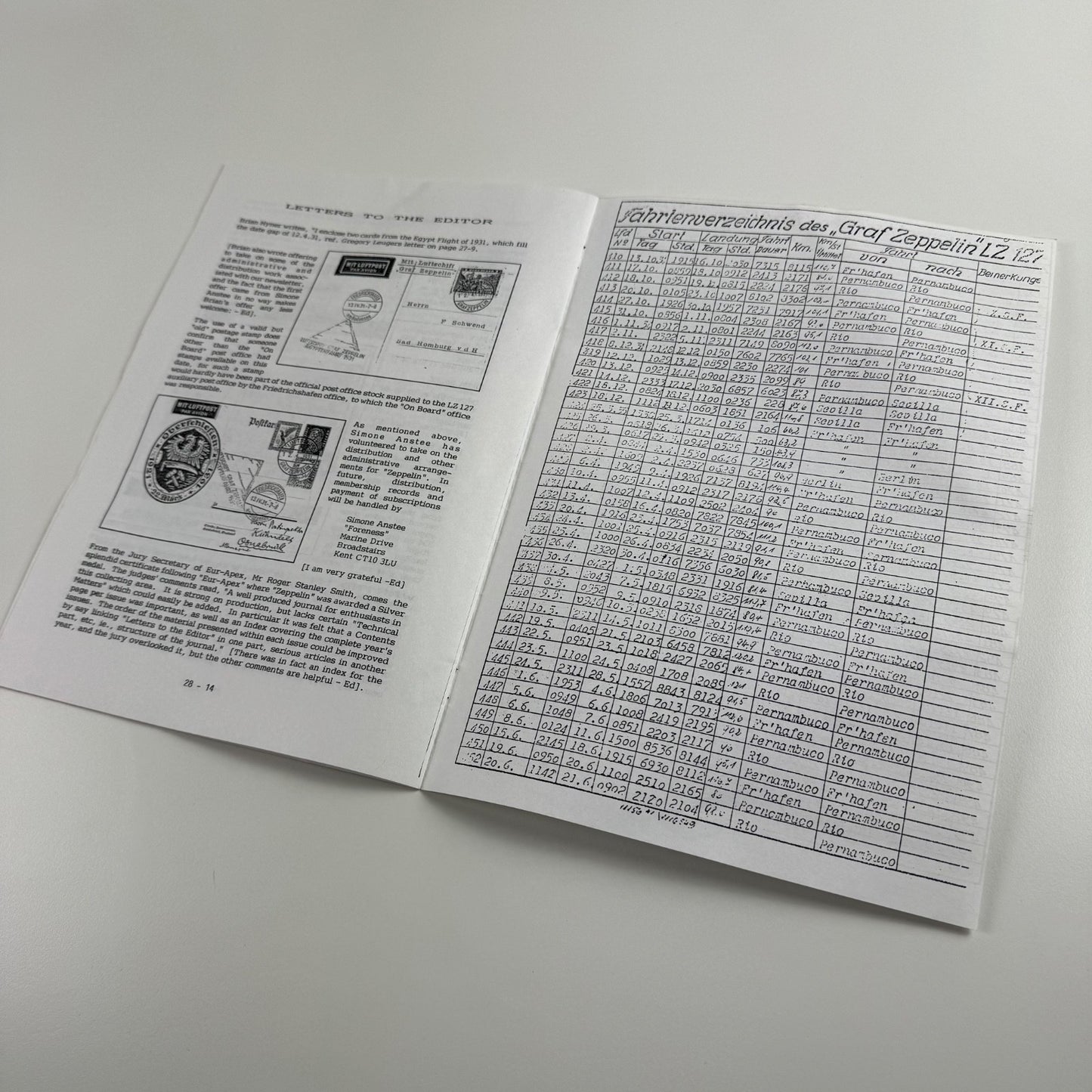 Zeppelin a study group newsletter vol 7 no 28 September 1993