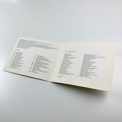 Folding card for Elizabeth Blackadder | Mercury Gallery, 1991