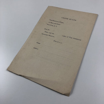 Prospectus – The American Shooter’s Manual | Ernest R. Gee | The Derrydale Press, 1928
