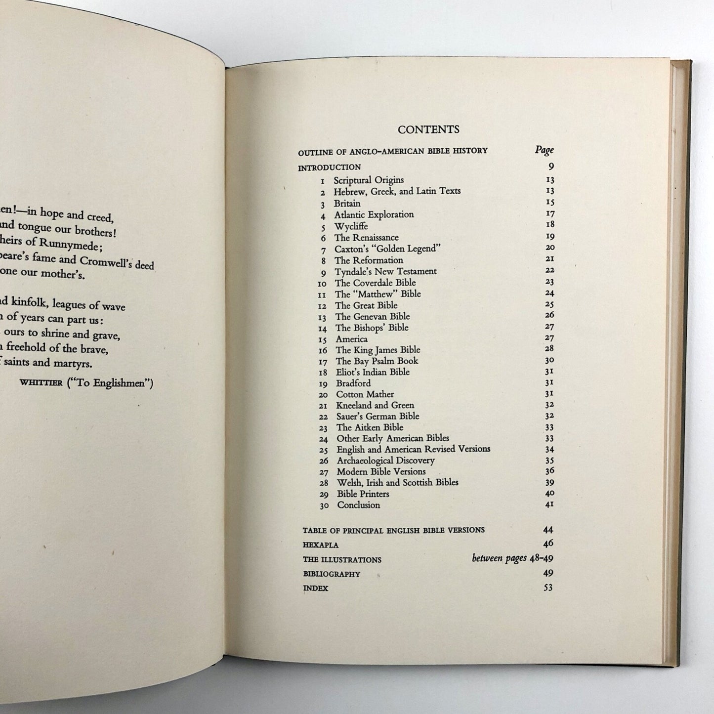 An Outline of Anglo American Bible History by Edgar Newgass | B T Batsford, 1958