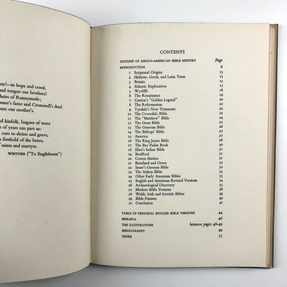 An Outline of Anglo American Bible History by Edgar Newgass | B T Batsford, 1958