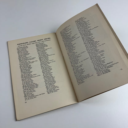 Whitechapel Art Gallery & Whitechapel Gallery Society 53rd Annual Report 1953/54