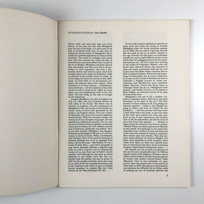 Modigliani – Tate Gallery / Edinburgh Festival Society catalogue, November 1963