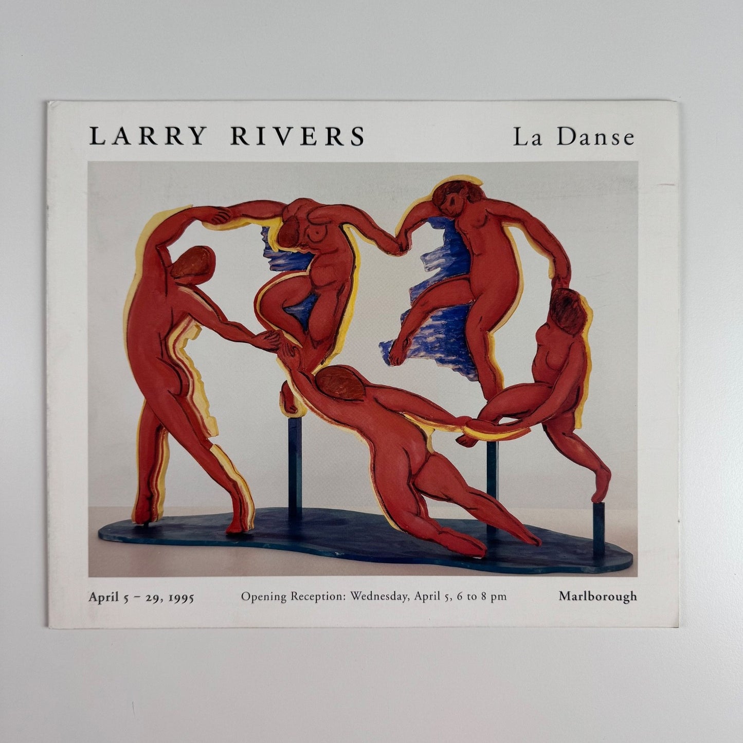 Folding card Larry Rivers La Danse | Marlborough New York April 1995