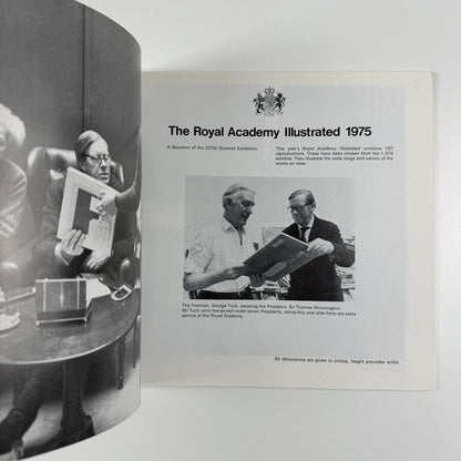 The Royal Academy Illustrated 1975 207th Summer Exhibition | cover Peter Blake | typography Gordon House