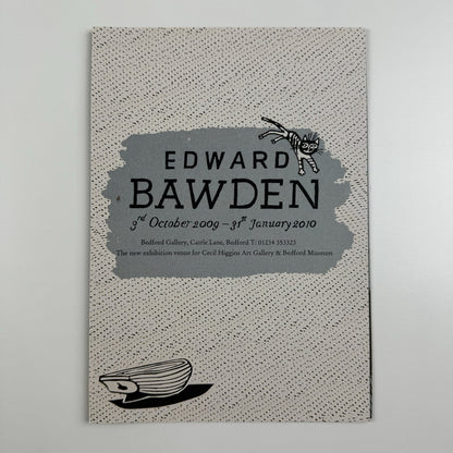 Edward Bawden fold-out promotional card | Cecil Higgins Art Gallery, 2009/10