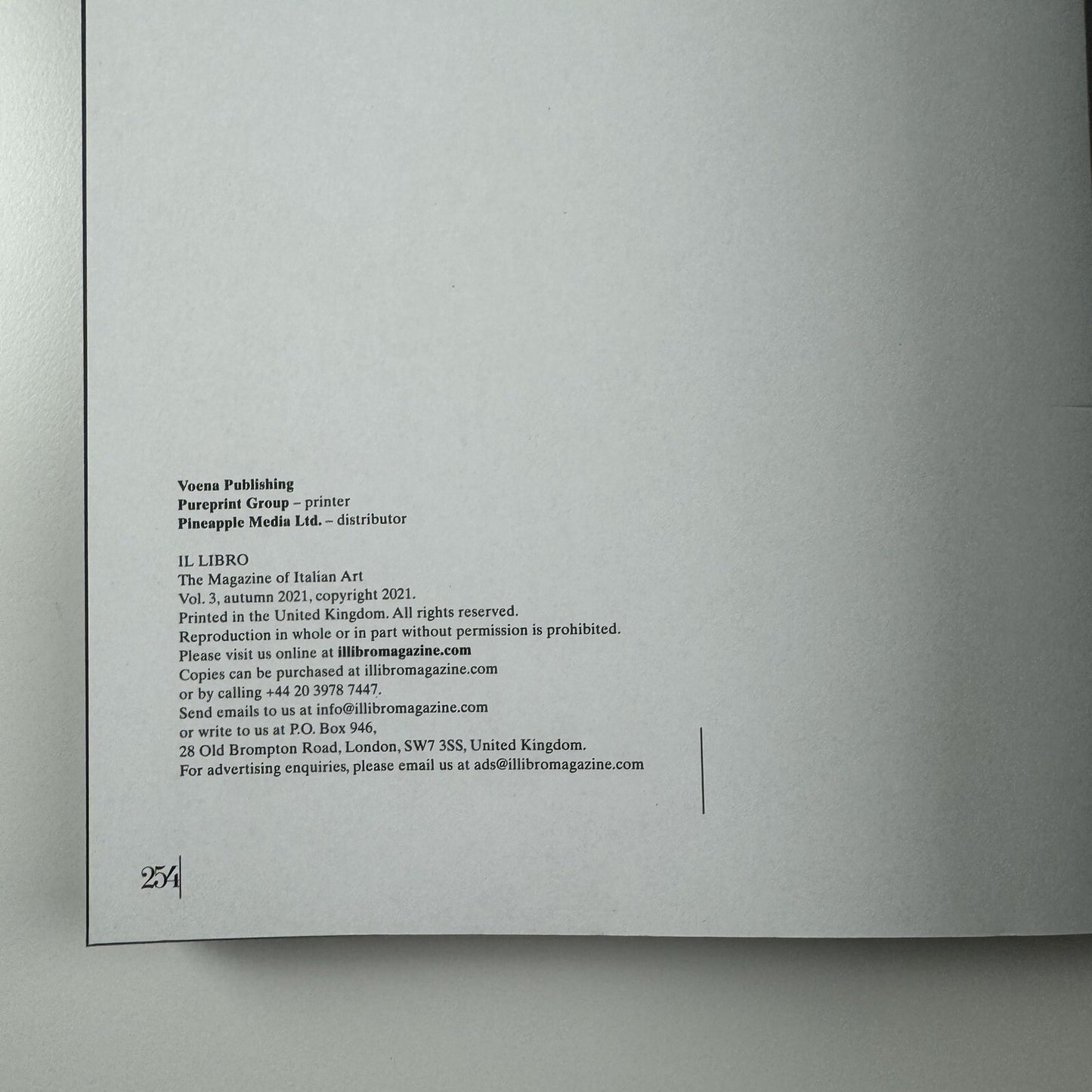 Italianess Il Libro – The Magazine of Italian Art | Volume 3, Autumn 2021