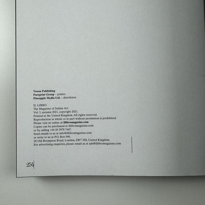 Italianess Il Libro – The Magazine of Italian Art | Volume 3, Autumn 2021