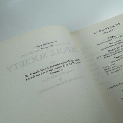 The Walpole Society Journal 2006. The Letters of Unvedale Price Vol LXVIII