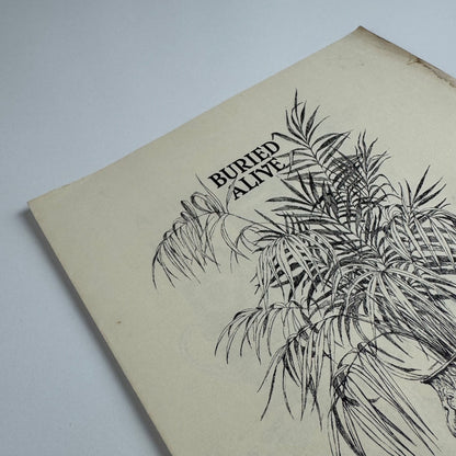 Prospectus for Buried Alive by Arnold Bennett | The Inky Parrot Press, 1985