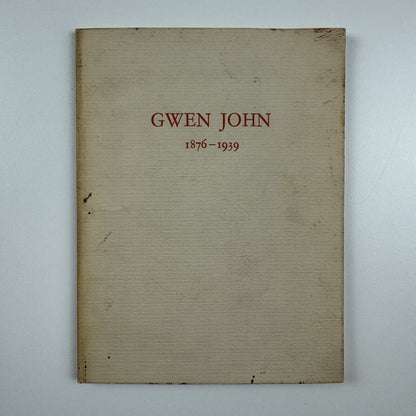 Gwen John 1876-1939 | Anthony d'Offay, 1976 | Catalogue design by Gordon House