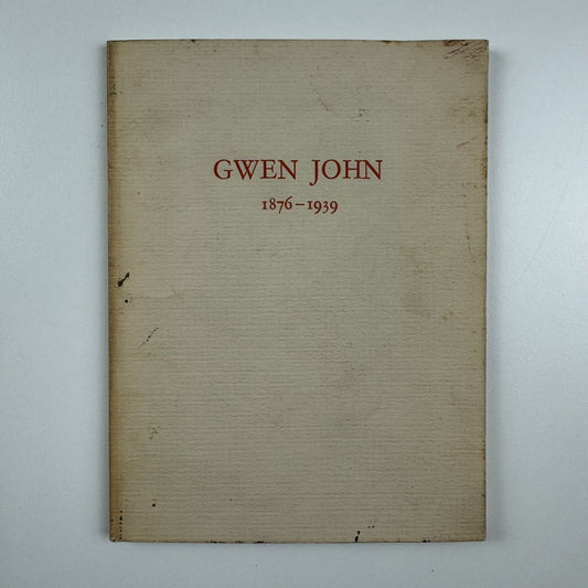 Gwen John 1876-1939 | Anthony d'Offay, 1976 | Catalogue design by Gordon House