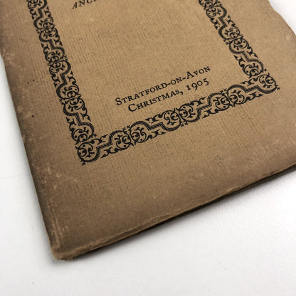 Ancient Carols. The Shakespeare Head Press Booklets – No. I Christmas 1905