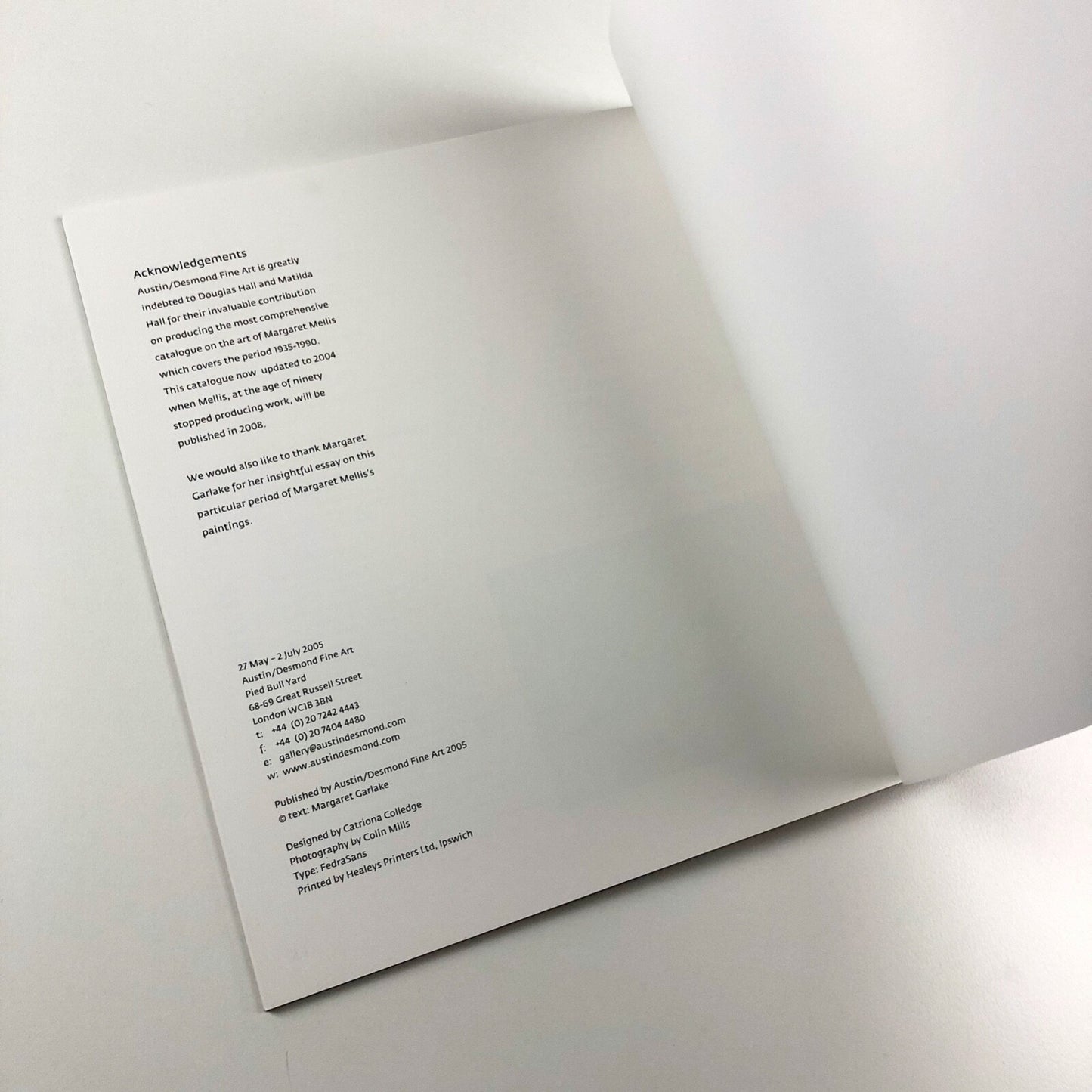 Margaret Mellis – Paintings and Reliefs 1968-1978 | Austin/Desmond catalogue, 2005