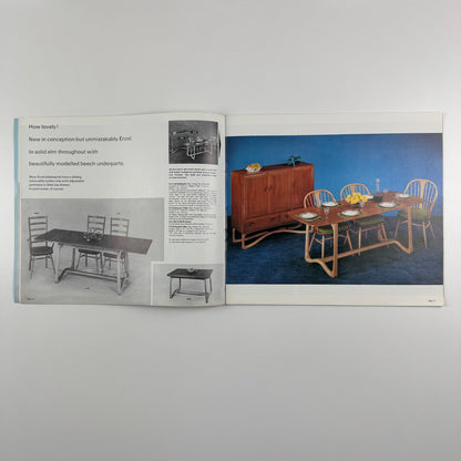 Ercol furniture brochure, presumably from late 1960s includes price lists 1968/9