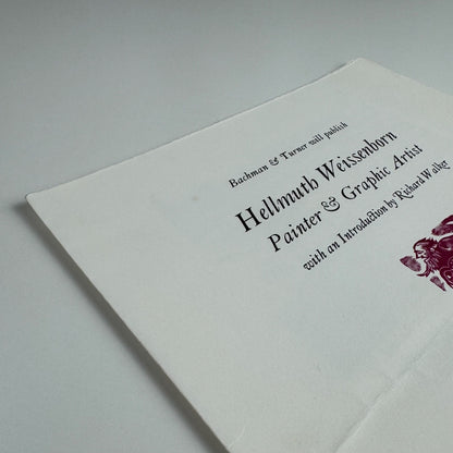 Prospectus Hellmuth Weissenborn Painter & Graphic Artist Whittington Press 1976