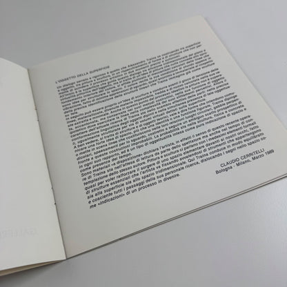Alessandro Traina | Galleria Neon, Bologna, April 1989