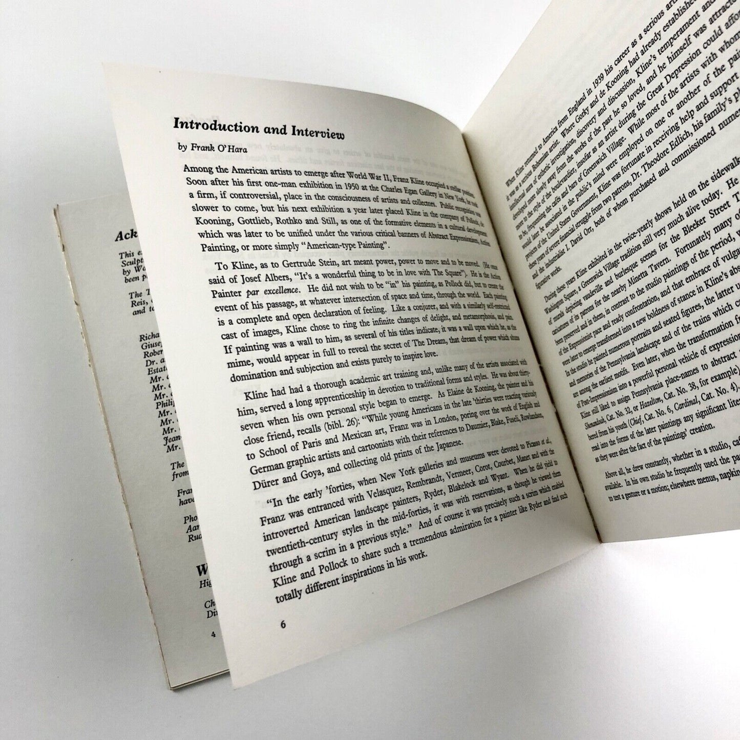 Franz Kline. A retrospective exhibition | Whitechapel Gallery, MOMA, New York. 1964