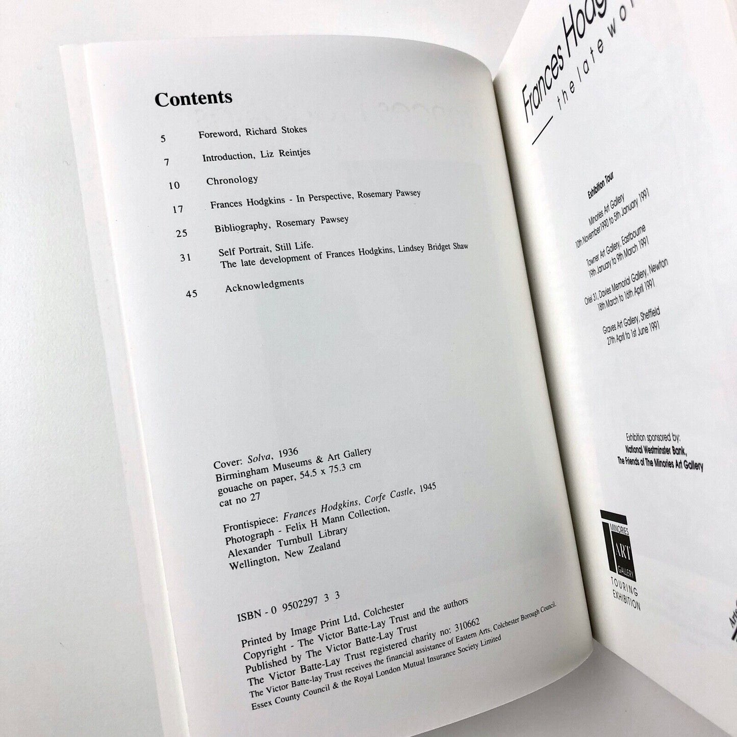 Frances Hodgkins. The Late Work | Minories, Towner etc exhibition catalogue, 1991