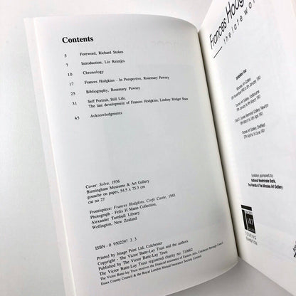 Frances Hodgkins. The Late Work | Minories, Towner etc exhibition catalogue, 1991