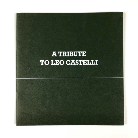 A Tribute to Leo Castelli | Mayor Gallery exhibition booklet, 1985